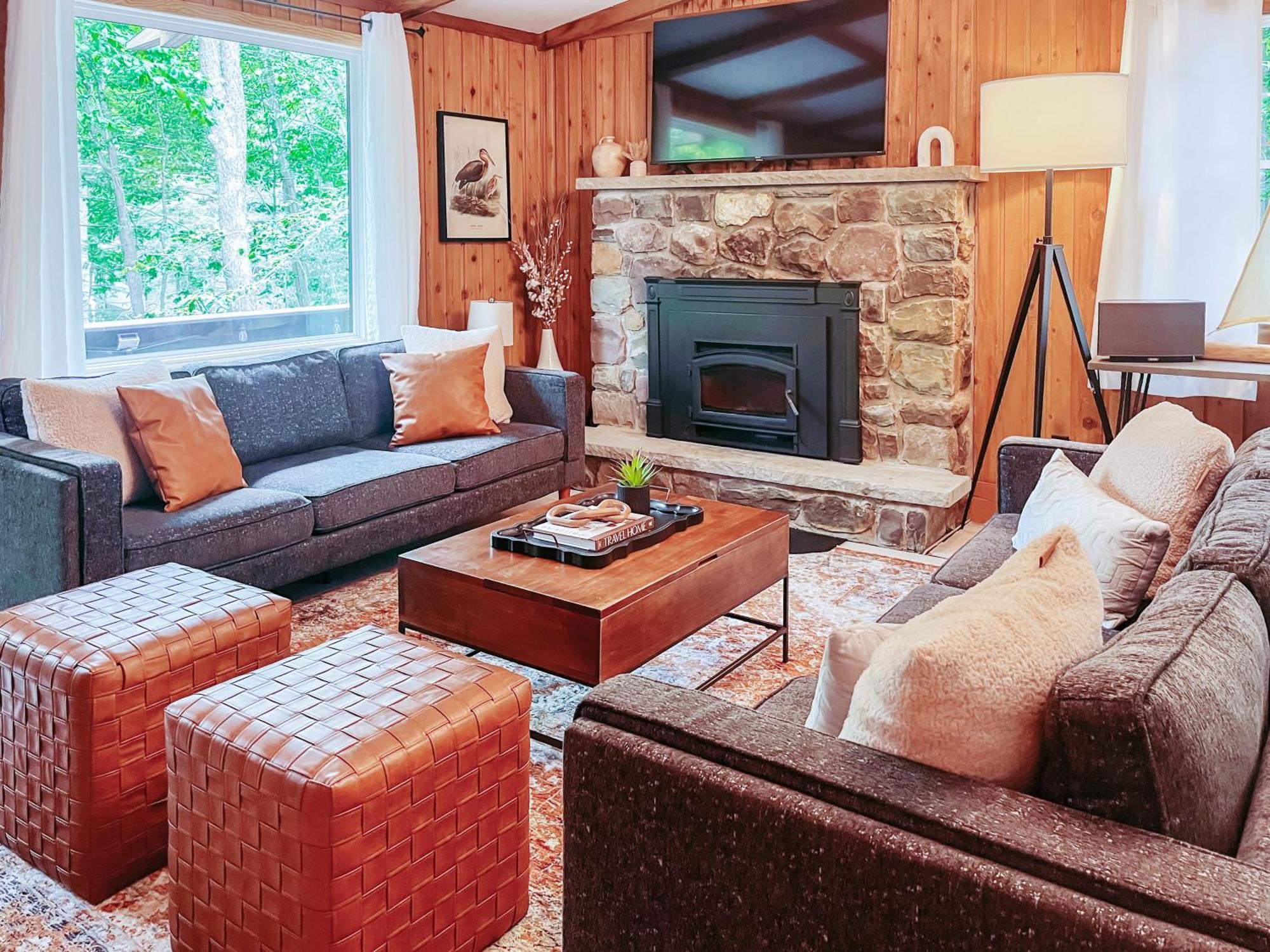 Stylish And Cozy Cabin, Walking Distance To Big Bass Lake Gouldsboro Экстерьер фото